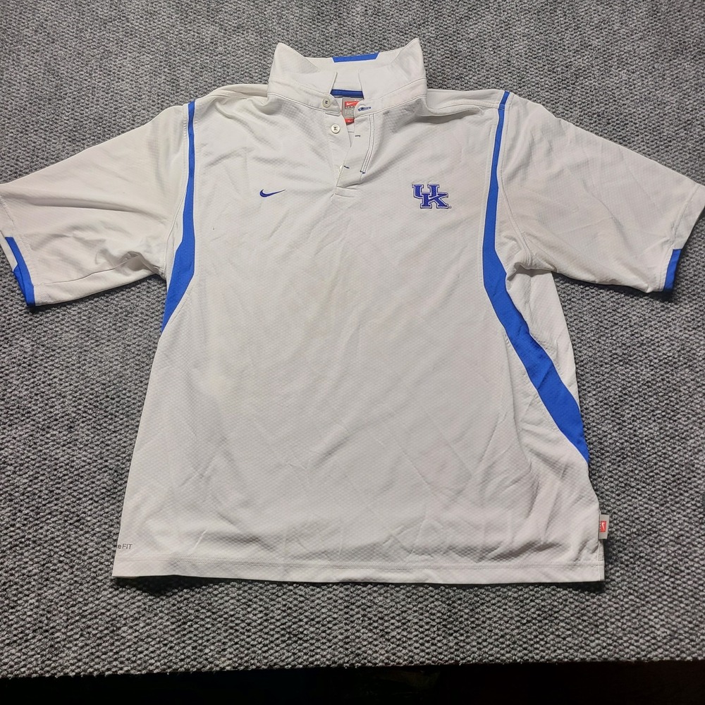 Kentucky Wildcats Polo Shirt Mens XL Nike Fit Dry Performance NCAA Basketball